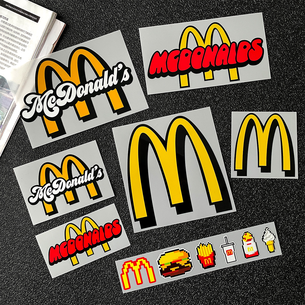 McDonald's Logo Sticker McDonalds Motorcycle Body Waterproof Vinyl ...