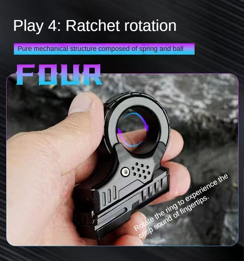 Azu edc Decompression Toy Youth Edition Mechanical Rotating Ratchet ...