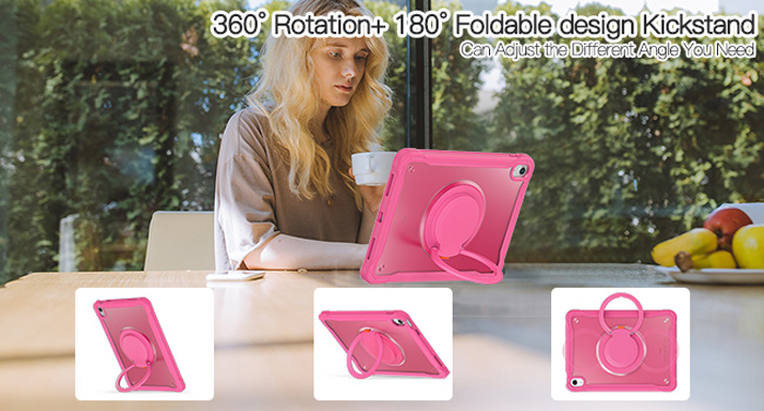 Case For IPad 5th/6th Generation (9.7 Inch, 2017/2018), IPad Air 2 - [Corner Protection] Multi-Angle Viewing Stand Shell Cover With Pocket & Pencil