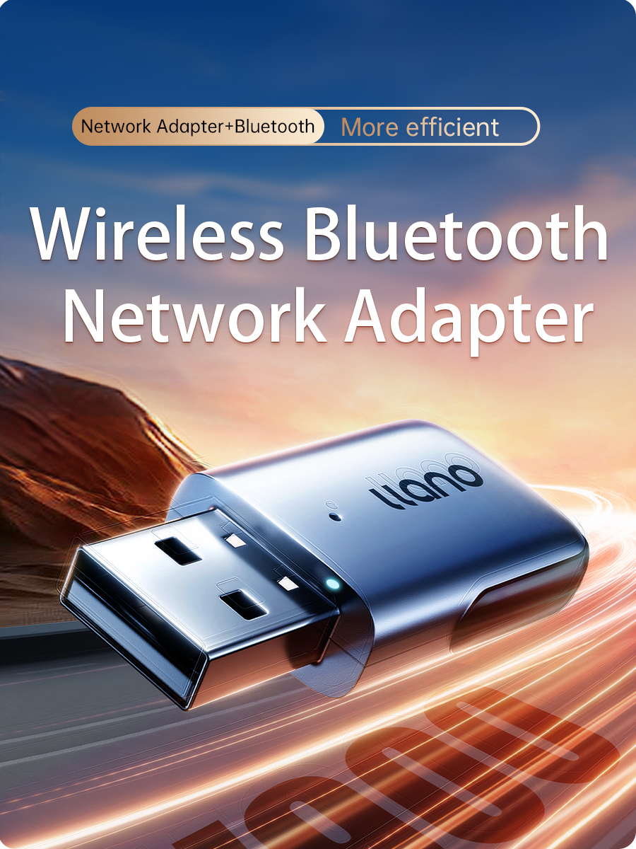 LLANO W900 USB WiFi 6 + Bluetooth 5.4 Adapter – 2.4G/5G Dual Band ...