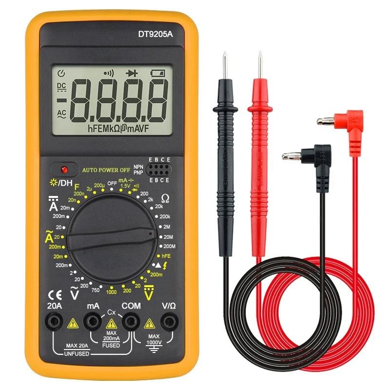 Smart Auto-Ranging Multimeter DT-9205A - Voltmeter/Ammeter/Ohmmeter 4 ...