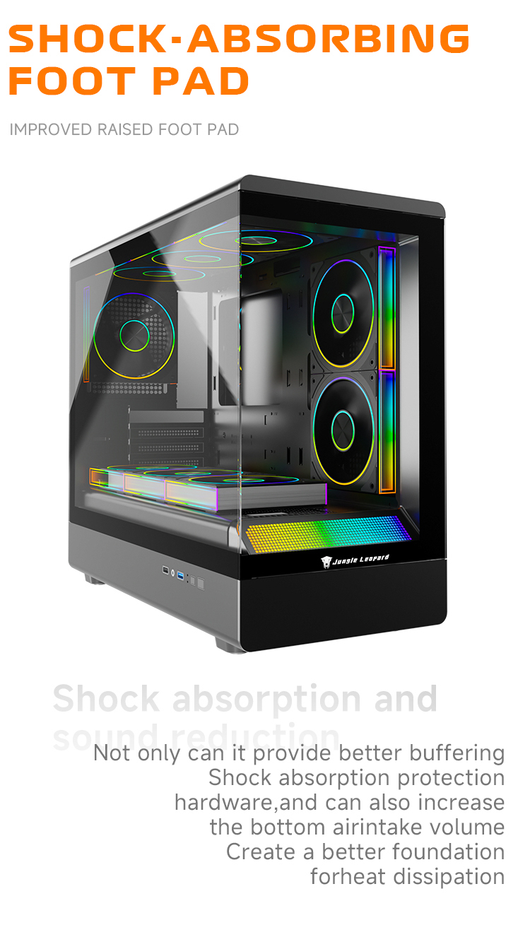Jungle Leopard MS-01 MATX PC Case Black White | Shopee Philippines