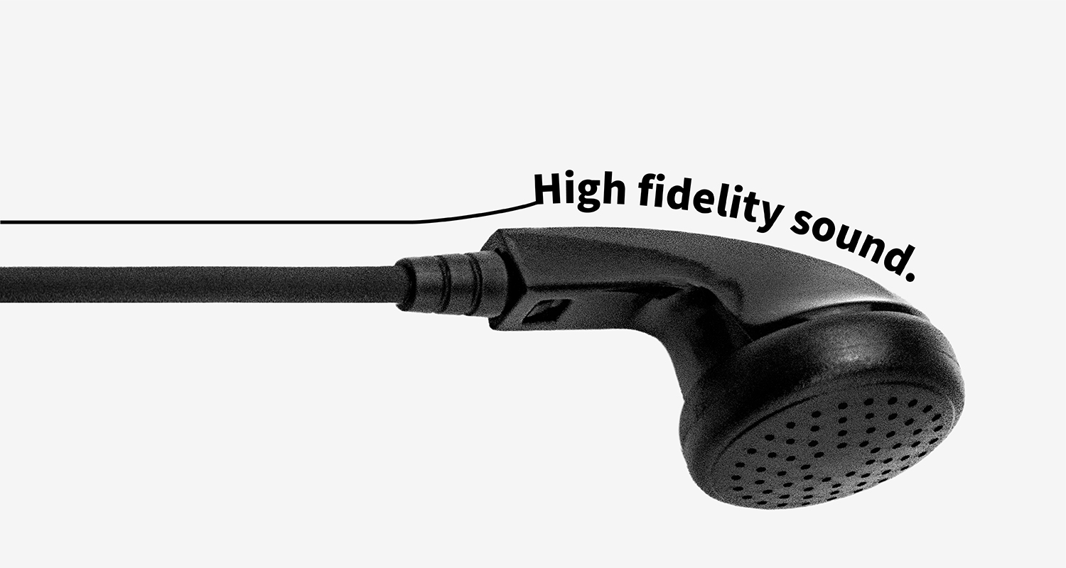 Hytera PD408/PD488/TC500/TC600/TC700 series radios 2-Pin Earphones 2 ...