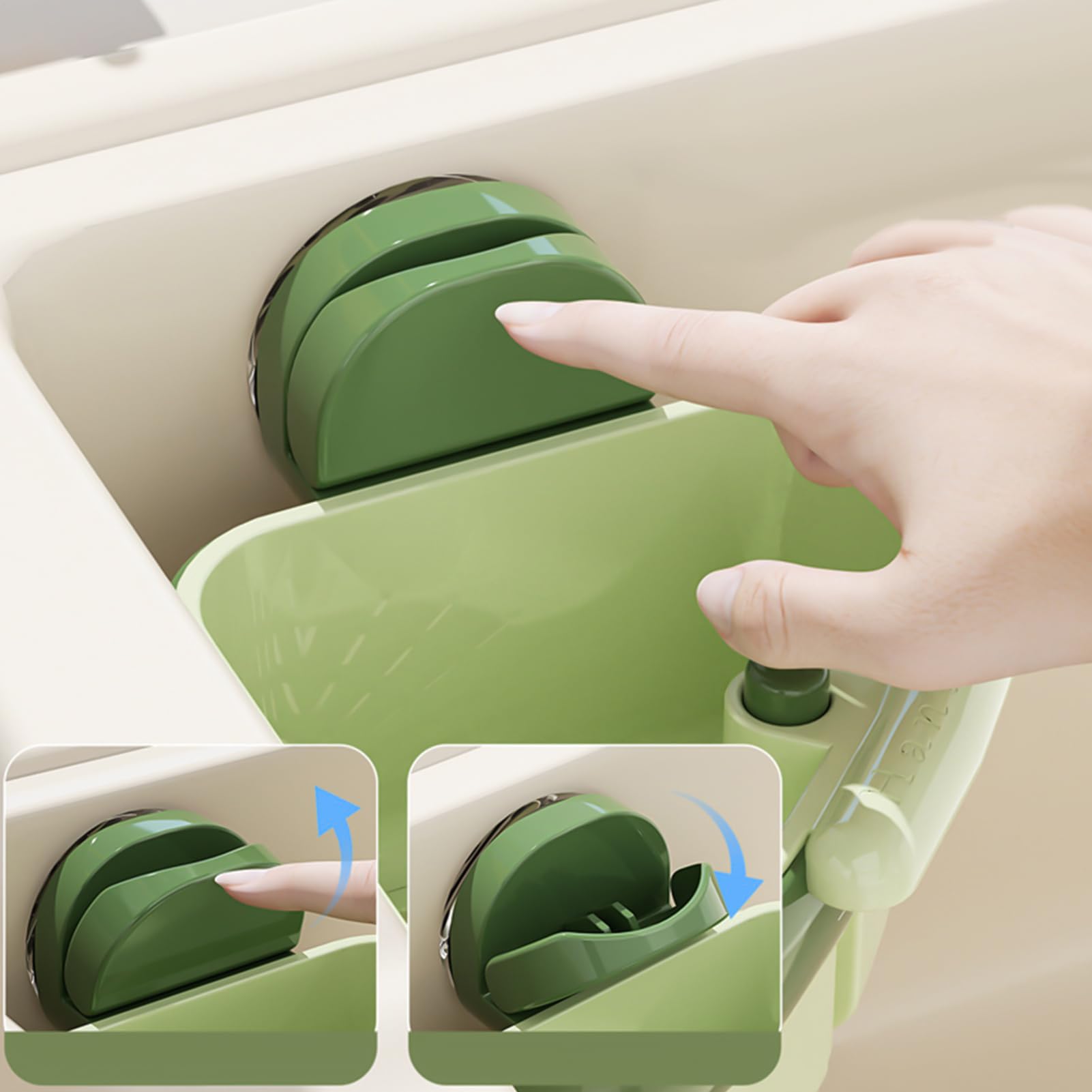 Suction Cup Sink Corner Rack Strainer Cactus Kitchen Sink Drain Strainer - Press Automatic Dumping Basket, Multi-Functional Home Use Sink Filter