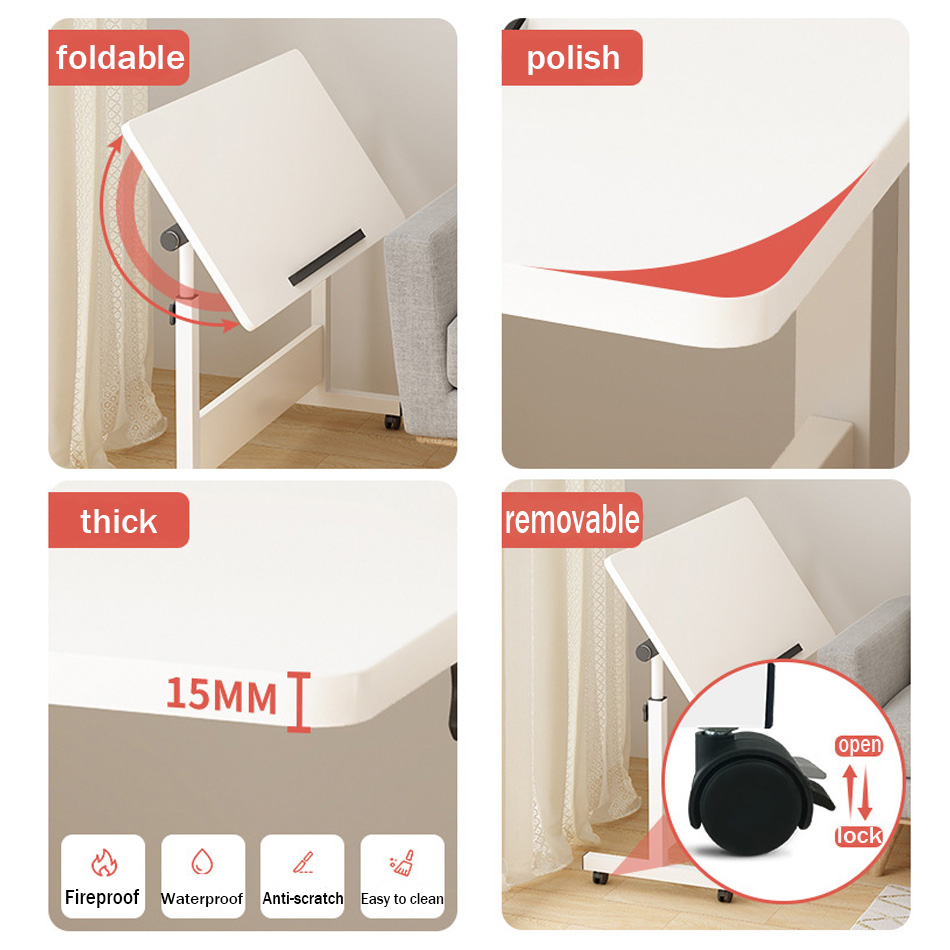 Adjustable Study Table Computer Desk Laptop Table Study Side Table ...