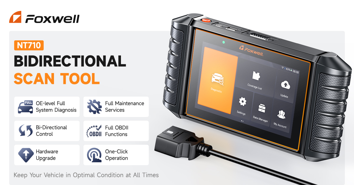 FOXWELL NT710 For Ferrari Bidirectional Car OBD2 Scanner Diagnostic E Cu Coding Qv1xrfnwwezvvfjq