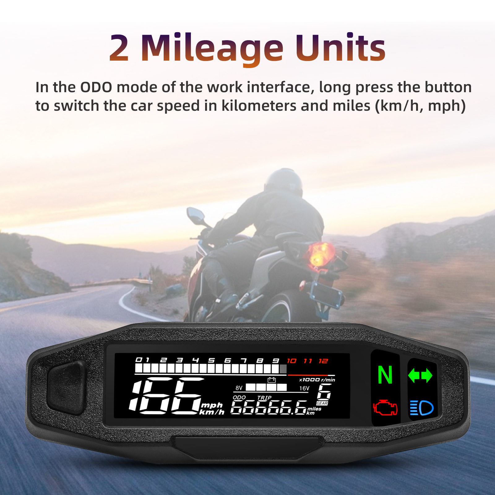 Universal Digital Meters Instrument Cluster Newest Motorcycle ...