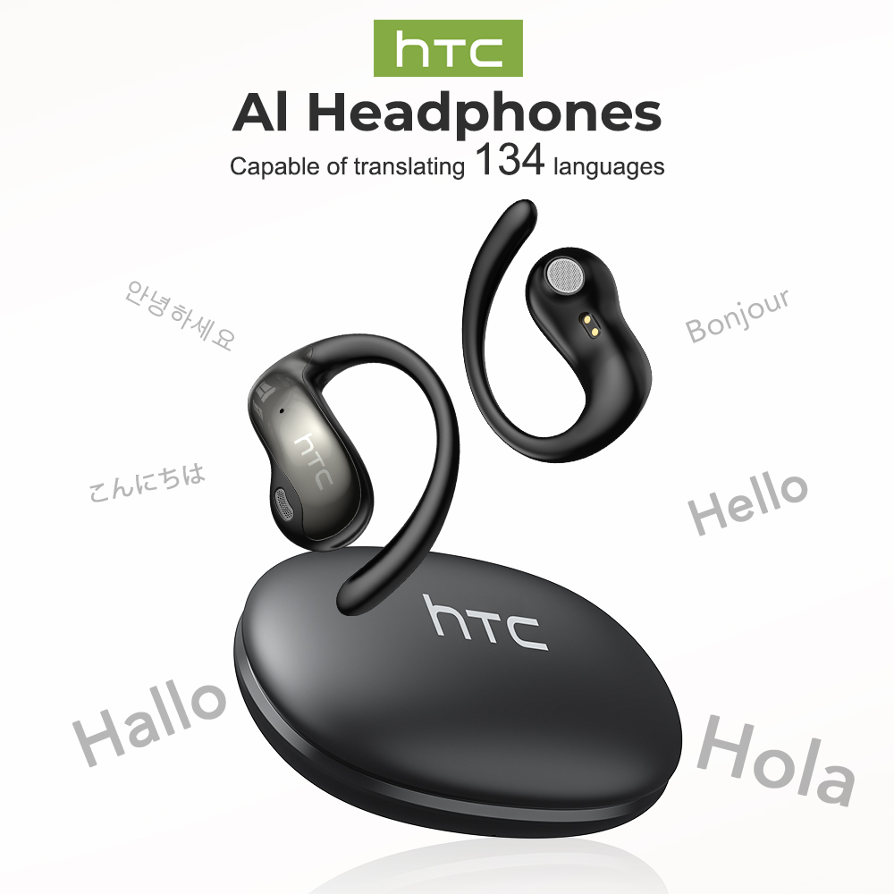 HTC NE19 Earphones AI Translation HiFi AI Stereo Wireless Headphones ...