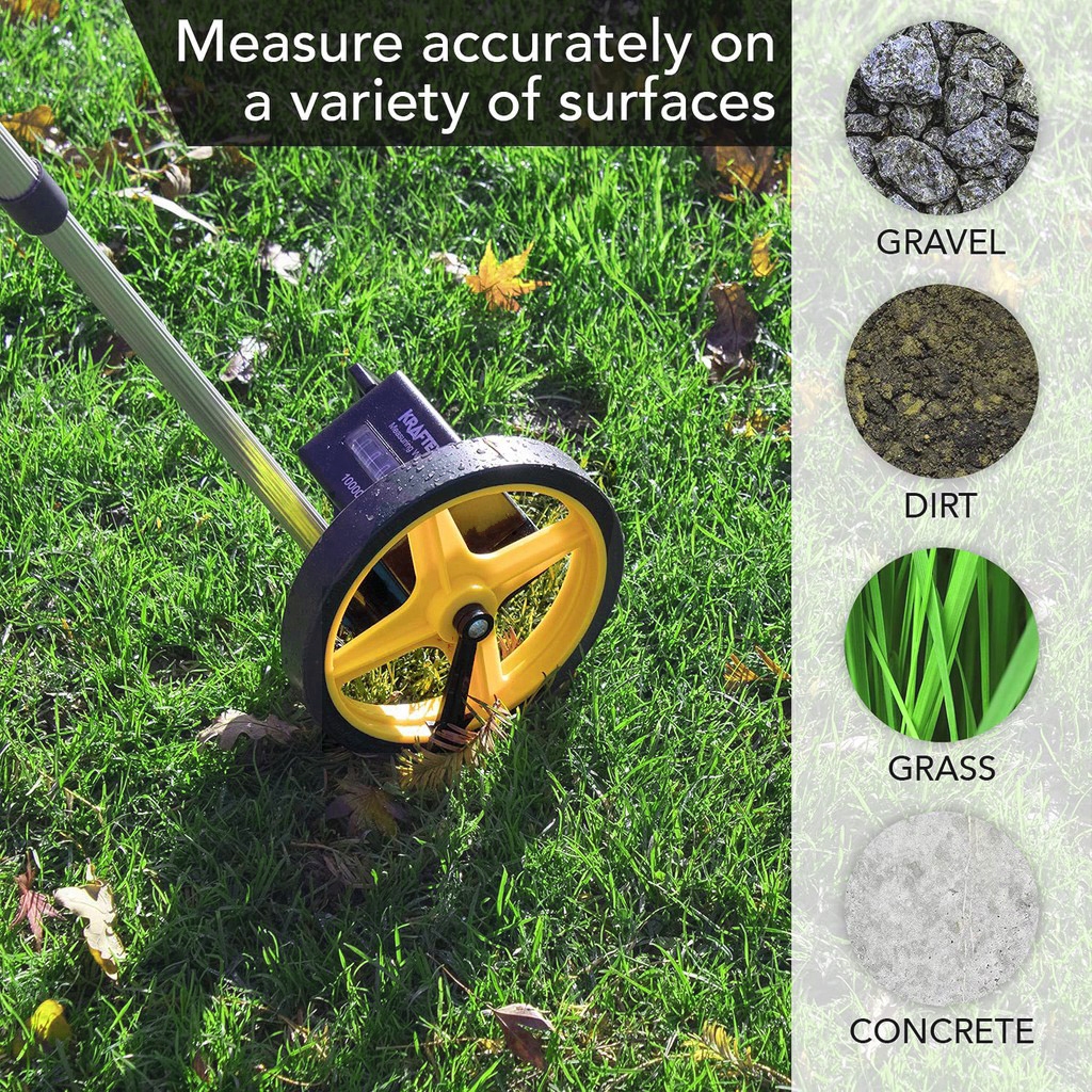 Foldable Distance Measuring Wheel 0~9999M Mechanical Distance Wheel for ...