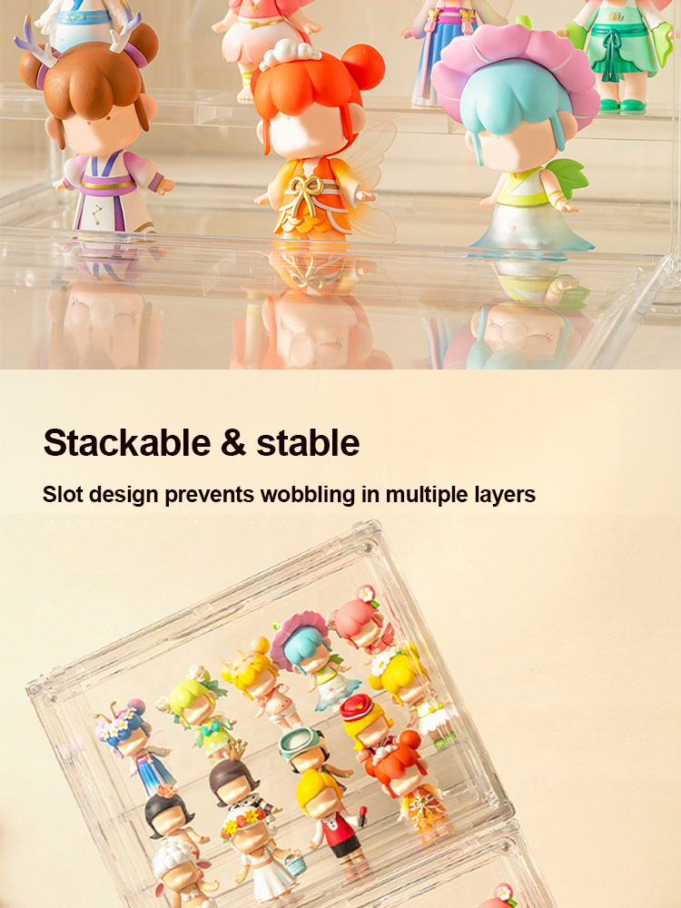 Acrylic Toy Storage Box Popmart Storage Organizer Transparent Boxes ...