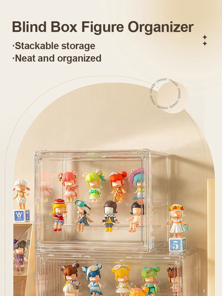 Acrylic Display Case for Popmart Magnetic Transparent Storage Box with ...