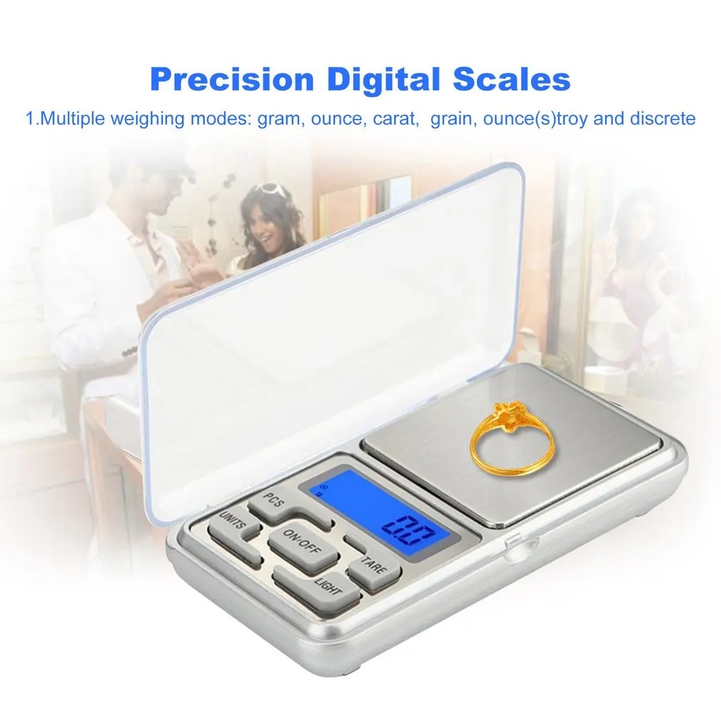 Jewelry Scale Electronic Scale Mini Portable Digital Pocket Scale ...