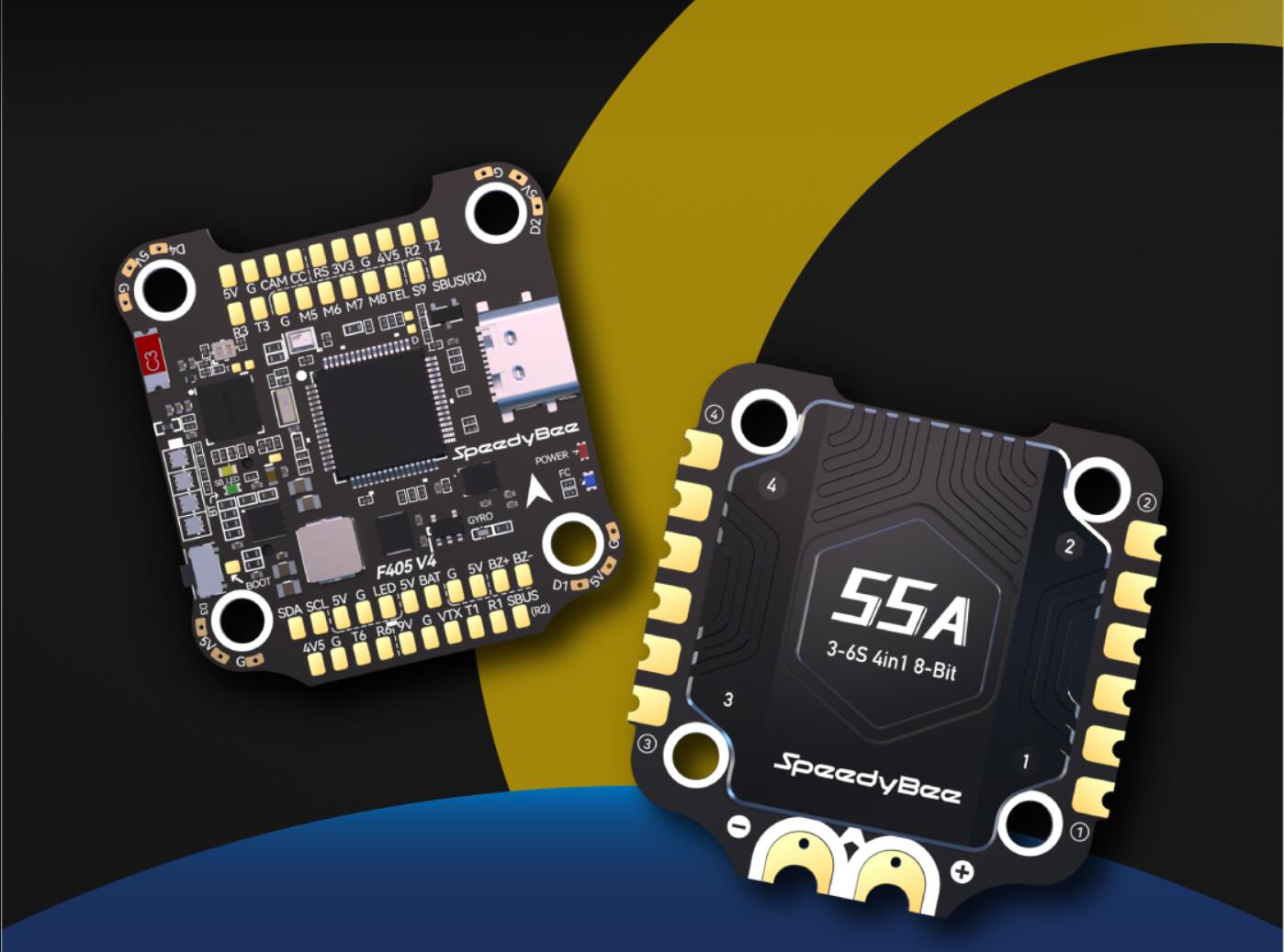 Speedybee F405 V4 Stack BLS 55A 4-in-1 ESC&FC 30x30 RC iNAV Betaflight ...