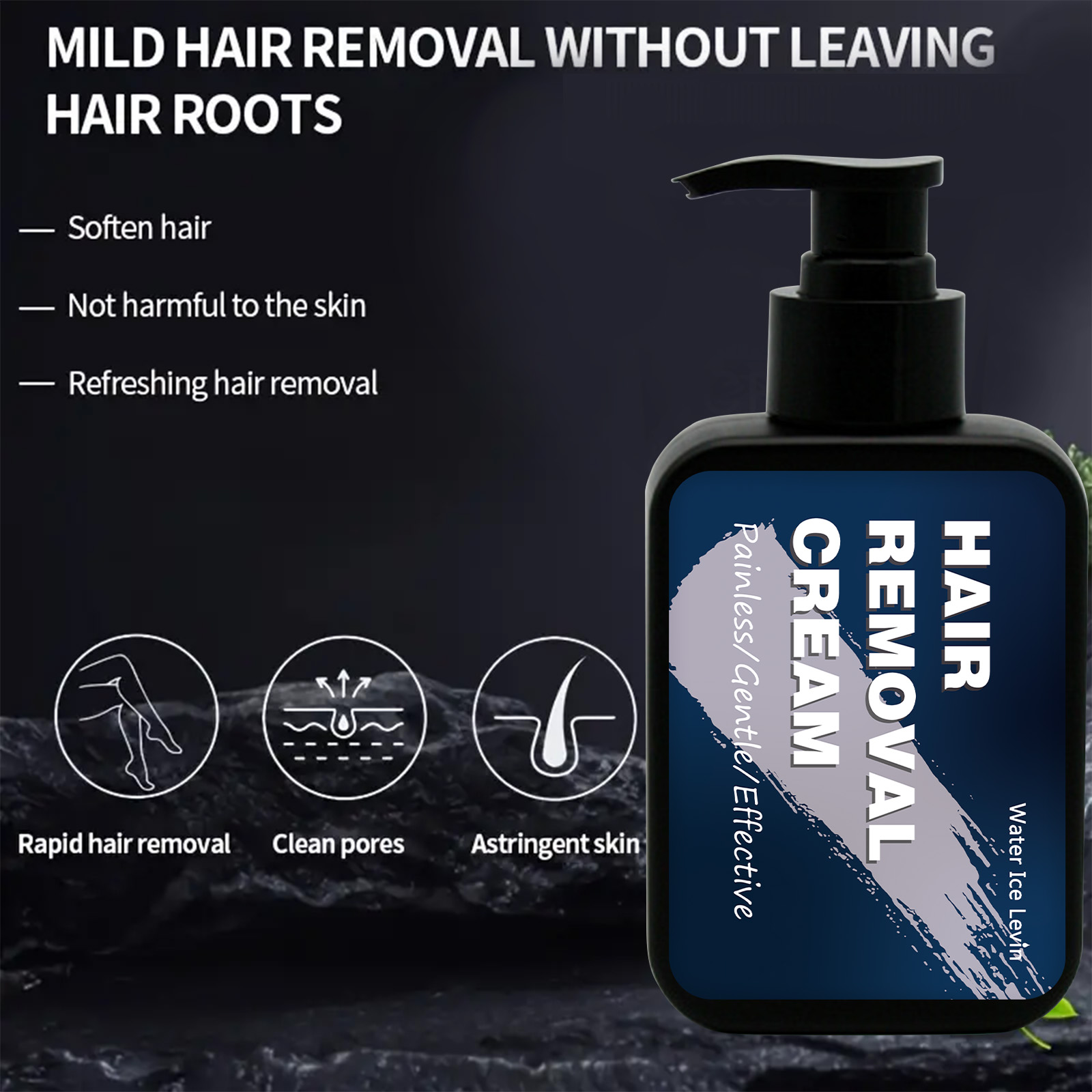 Gentle Hair Removal Cream For Men, Removes Coarse Body Hair Without ...