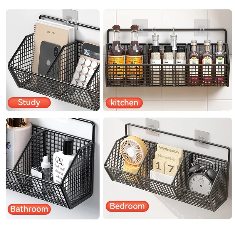 LOOK Fashion Kitchen Wall Mounted Organizer Rack Storage Hanging Shelf ...