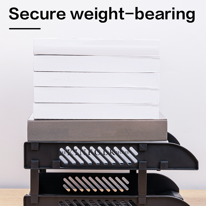 Deli 3-layer Desktop File Holder Documents Tray Paper Organizer Large ...
