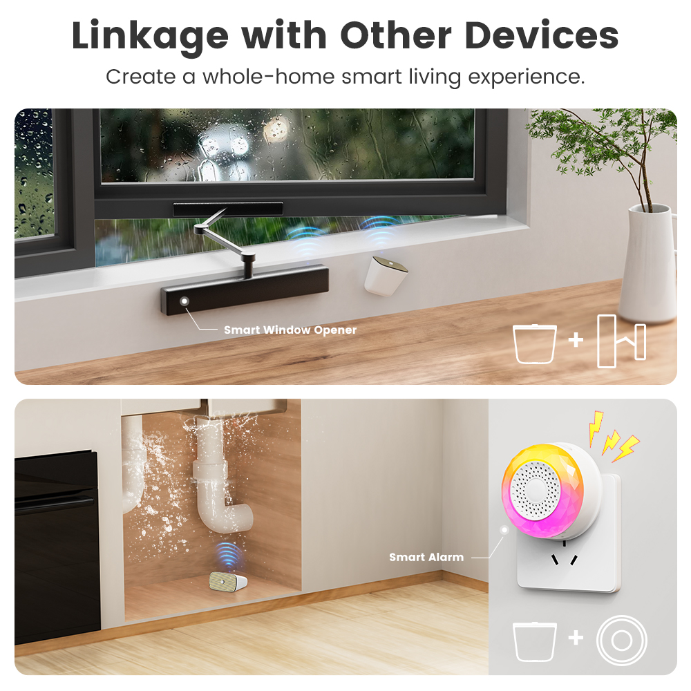 Itead SONOFF Zigbee Waterleksensor SNZB-05P met kabel