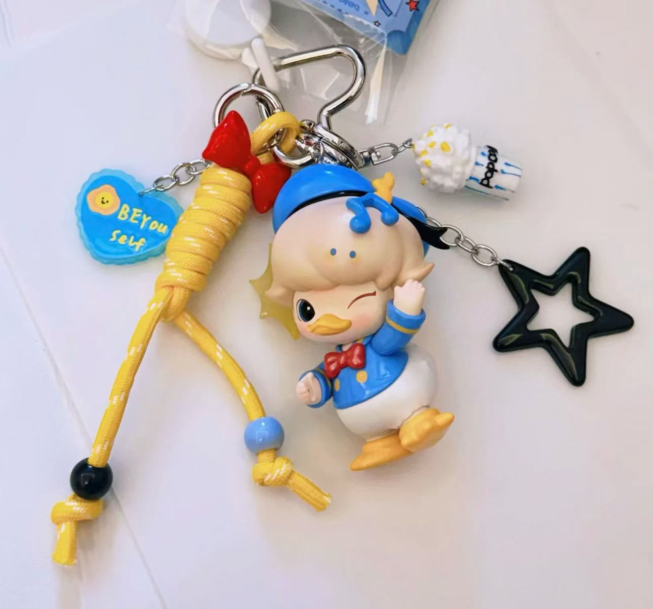 泡泡玛特 handmade DIY keychain dimoo bag pendant car keychain cute figure ...