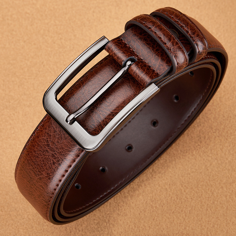 Men's Genuine Leather Belt - Hypoallergenic 110-130cm Strap For Casual ...