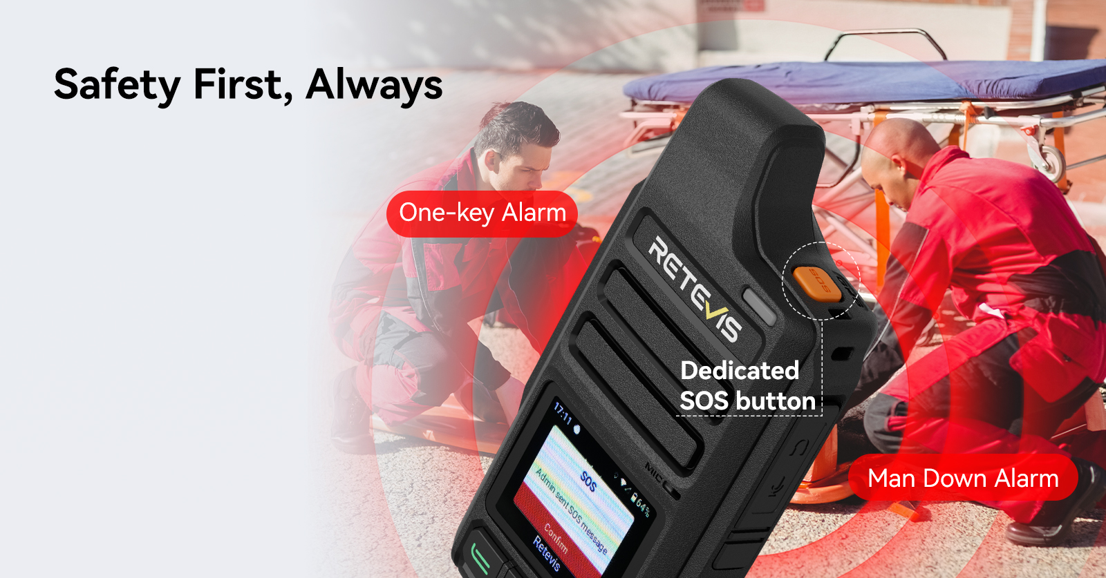Retevis L71 POC Radio 4G Android Network with GPS Support ZELLO 4G ...