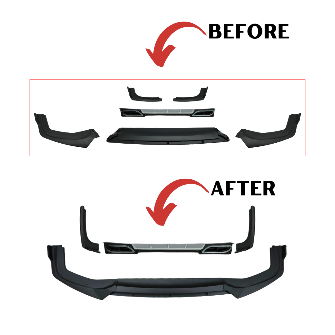 Front and Rear Lip Chin Diffuser Toyota Wigo Car Protection Car ...
