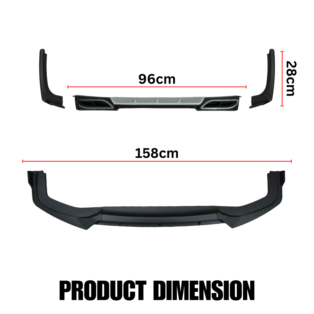 Front and Rear Lip Chin Diffuser Toyota Wigo Car Protection Car ...