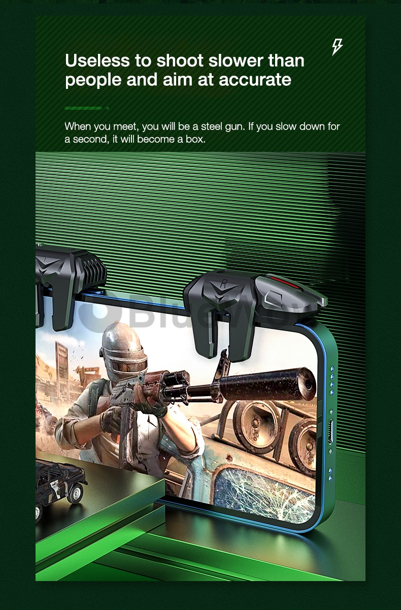 BlueWow G21 Mobile Game Trigger For Pubg Controller Gamepad Joystick ...