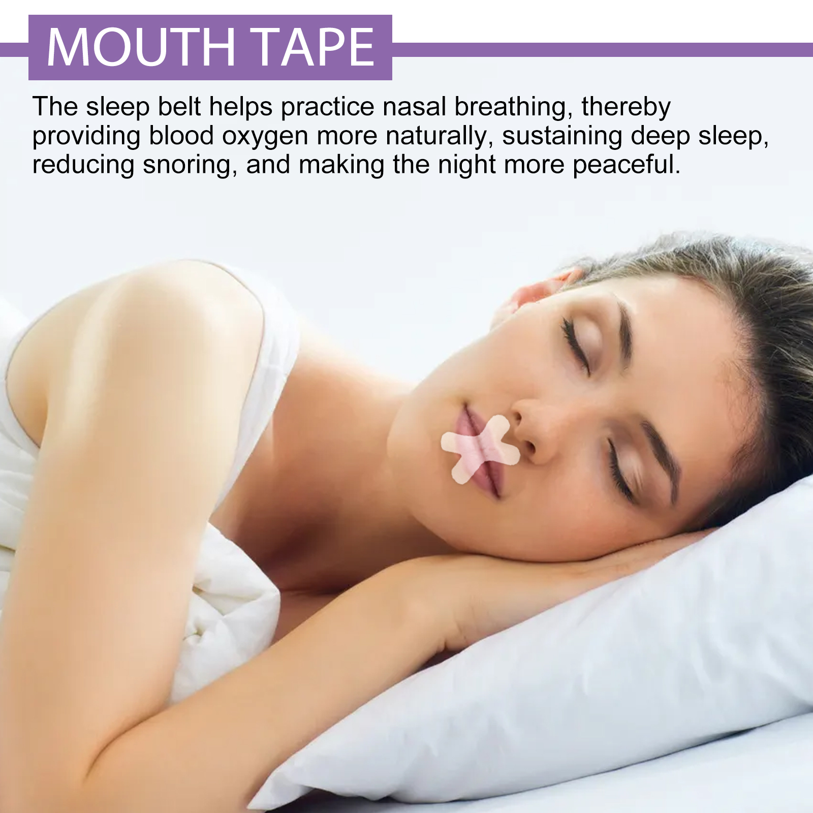 OUHOE Anti-Snoring Mouth Patch for Sleeping Prevent Open Mouth ...