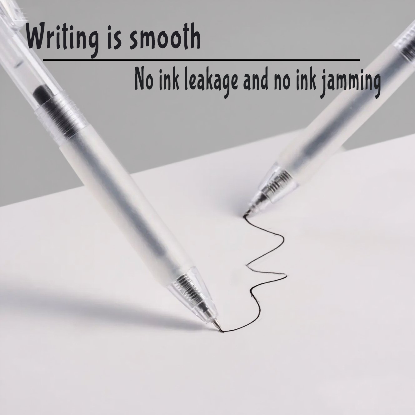 Smooth & Skip-Free Writing/Consistent Ink Flow 0.5mm Press-Type Gel ...