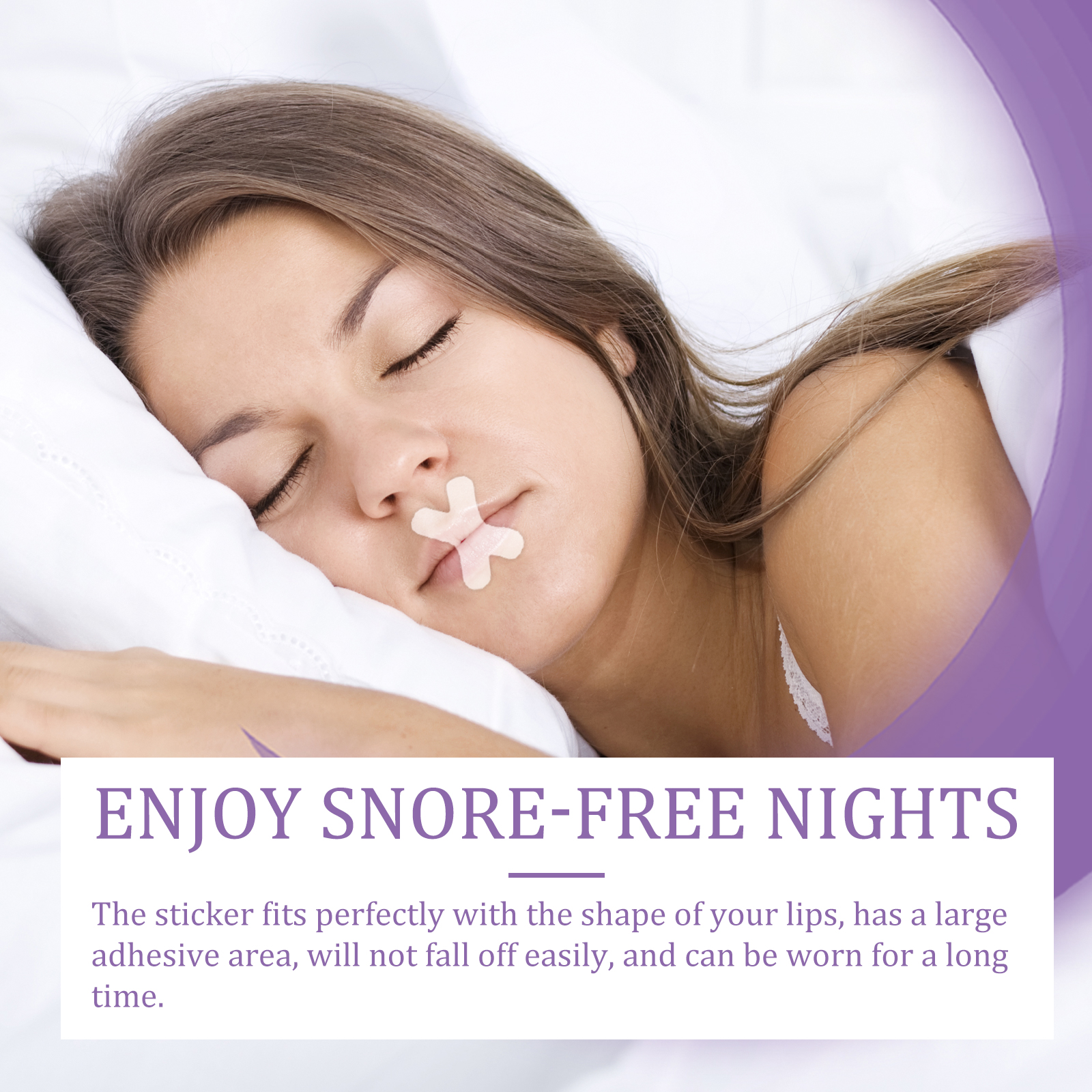 OUHOE Anti-Snoring Mouth Patch for Sleeping Prevent Open Mouth ...