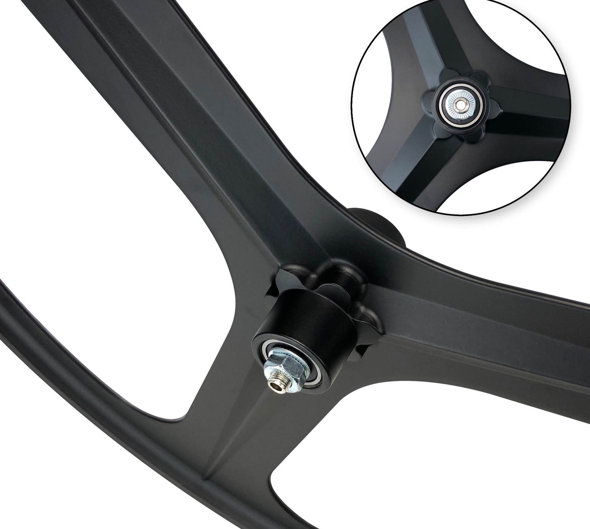 Fixed Gear Bicycle Front Wheel Set 700C Three-Blade Front Rear Wheel ...