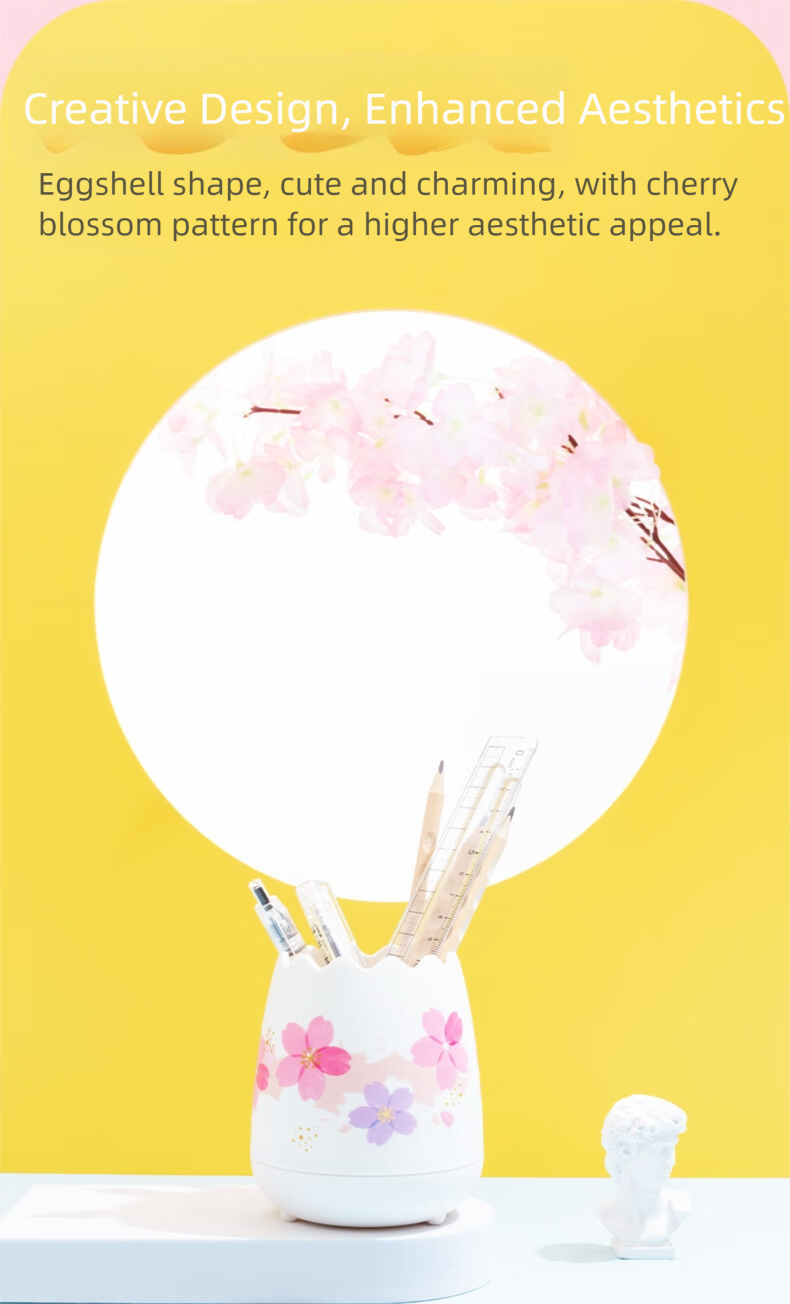 M&G stationery cherry blossom pen holder creative office desk storage ...