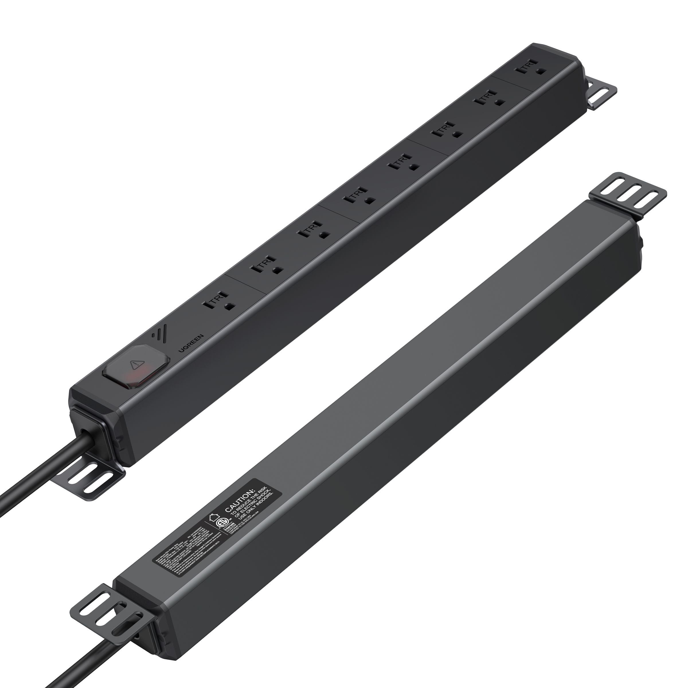 【8 Outlets】 UGREEN 19 Inch Rack PDU with Surge Protection | US Standard ...