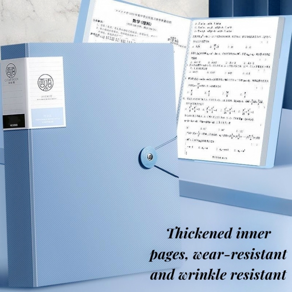 Expanding File Folder Clear Book Long Clear Folder Organizer Paper ...