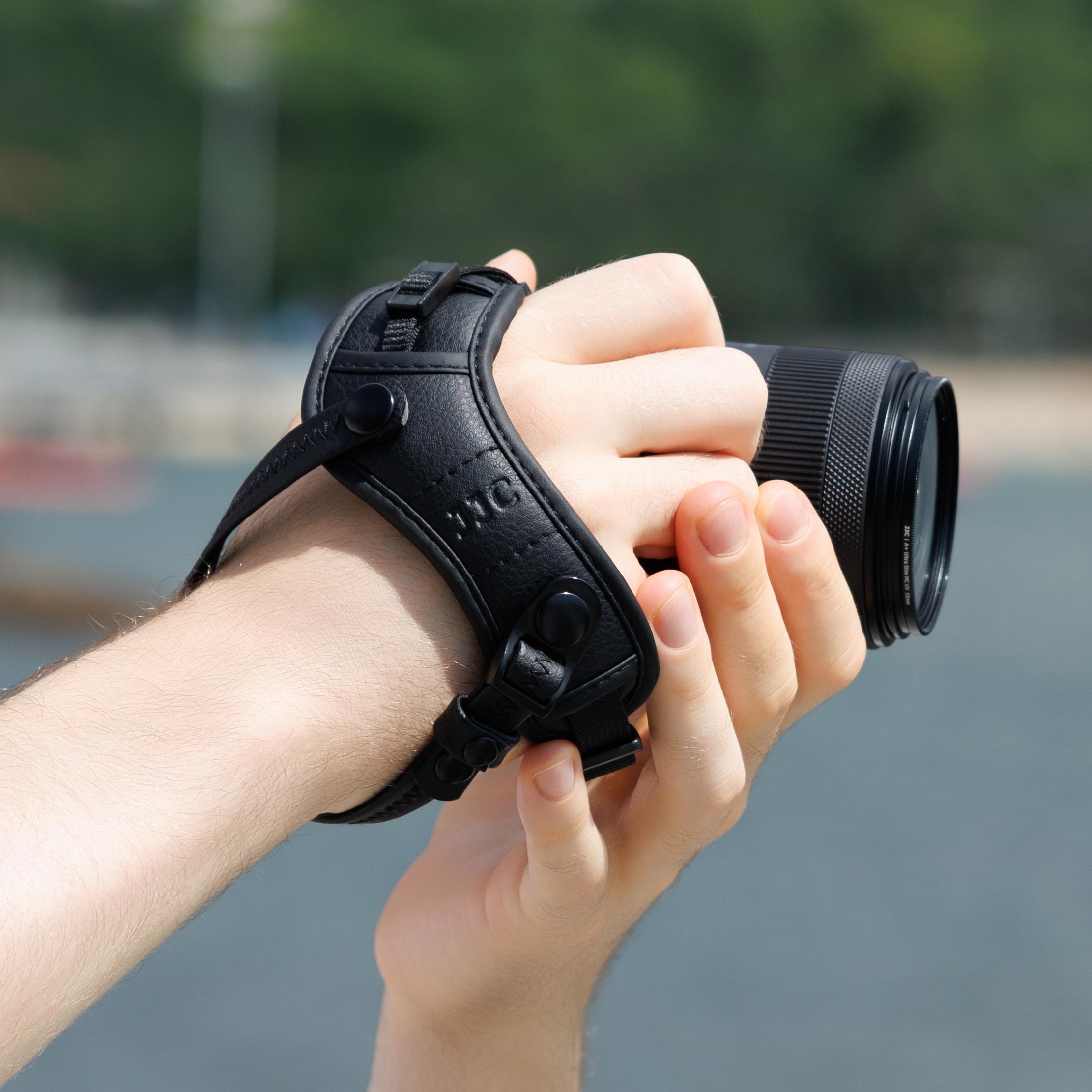 JJC Correa de mano para cámara sin espejo, compatible con Canon EOS R50 R50V R100 M50 Mark II para Nikon COOLPIX P6000 P530 B700 L840 L820 L810 L310 y más cámaras con