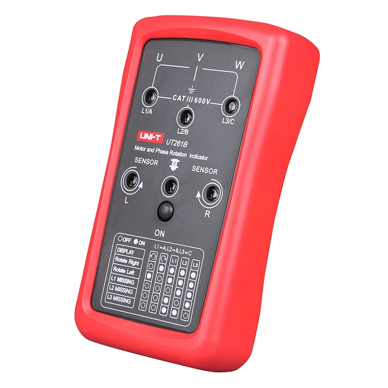 UNI-T UT261A UT261B 3 Phase Sequence Meter Phase Missing Motor Rotation ...