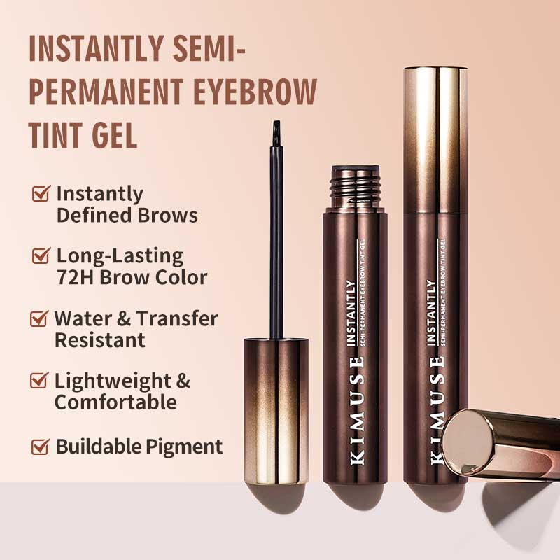 KIMUSE 72H Eyebrow Tint Gel Instantly Semi-Permanent Waterproof Long ...
