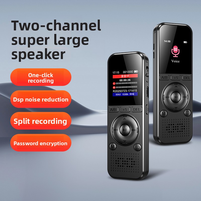 Large screen C-type rechargeable dicta long time recording voice audio ...