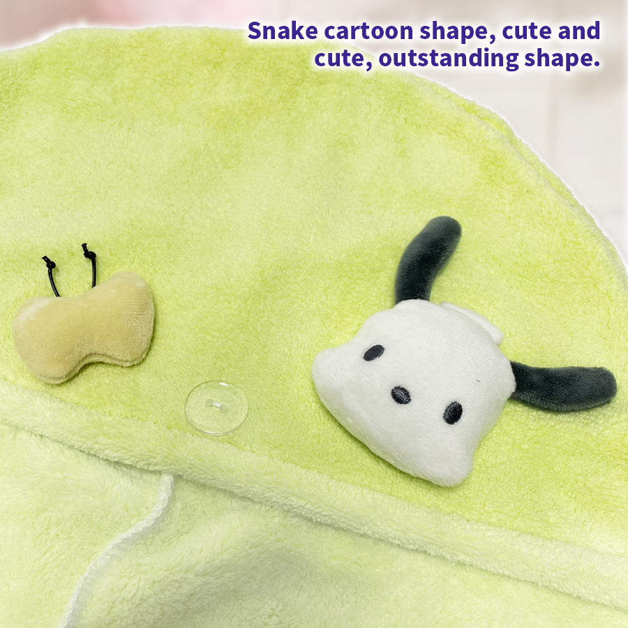 MINISO sanrio collection - cute 3d antibacterial hair drying cap with ...