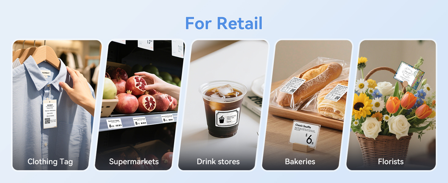 NIIMBOT B4 Label Maker 20-110mm Suitable For Logistics, Barcode, Food ...