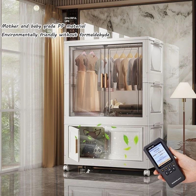 【COD Transparent Cabinet】 65cm Storage Cabinet Drawer Bedroom Wardrobe ...