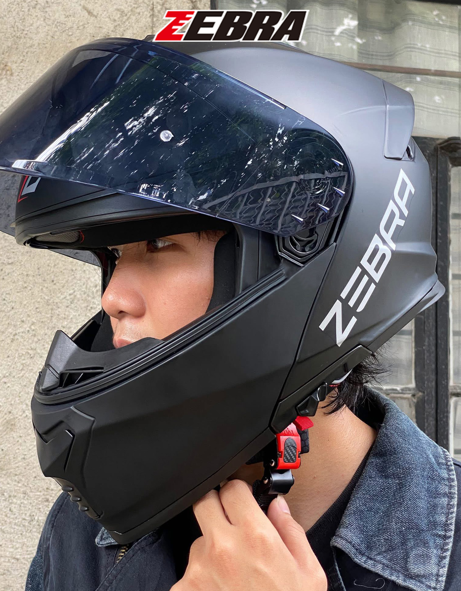 Zebra full face modular helmet motorcycle dual visor with icc A113 ...