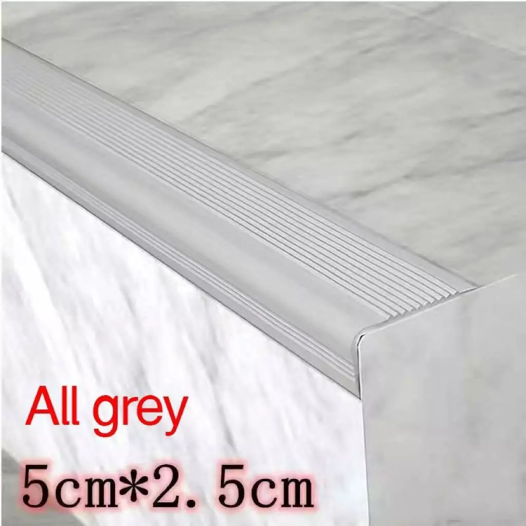 PVC Rubber Stair Nosing with Non-Slip Surface for Enhanced Safety, 8FT ...
