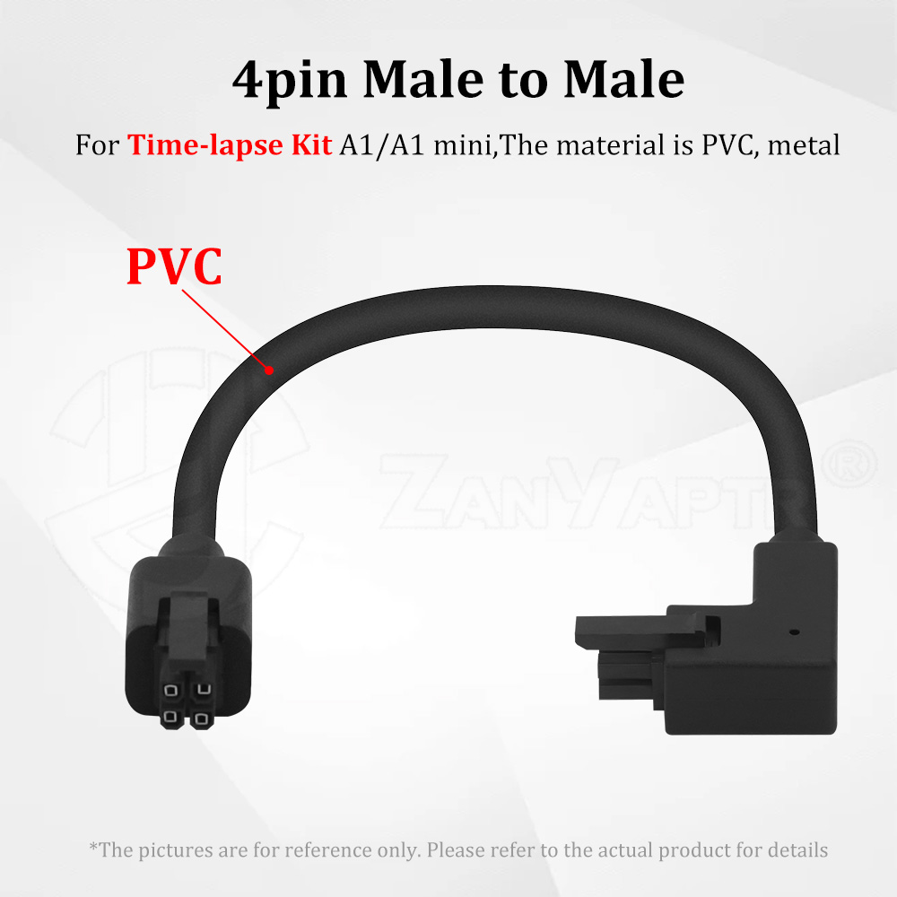 For Bambu Lab 4pin/6pin Male to Male extension cable for CyberBrick ...