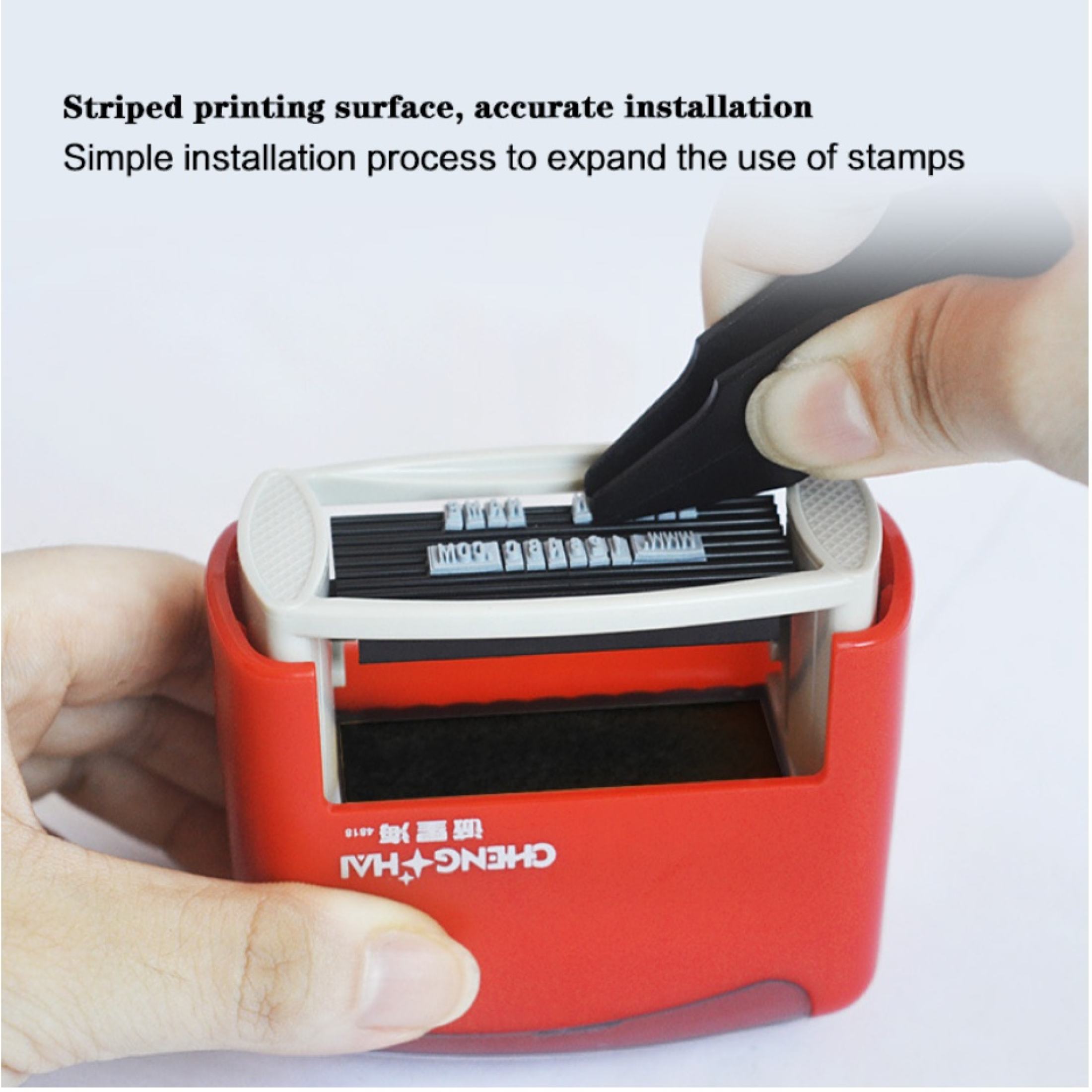 Rubber Stamp Kit Personalized Printed Self Lnking Stamp DIY Typeface ...
