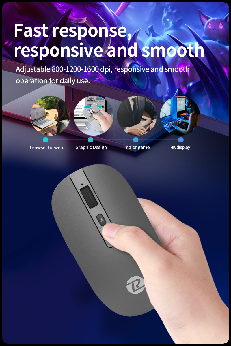 Ai Intelligent Bluetooth Mouse Wireless Voice Control Input Translation ...