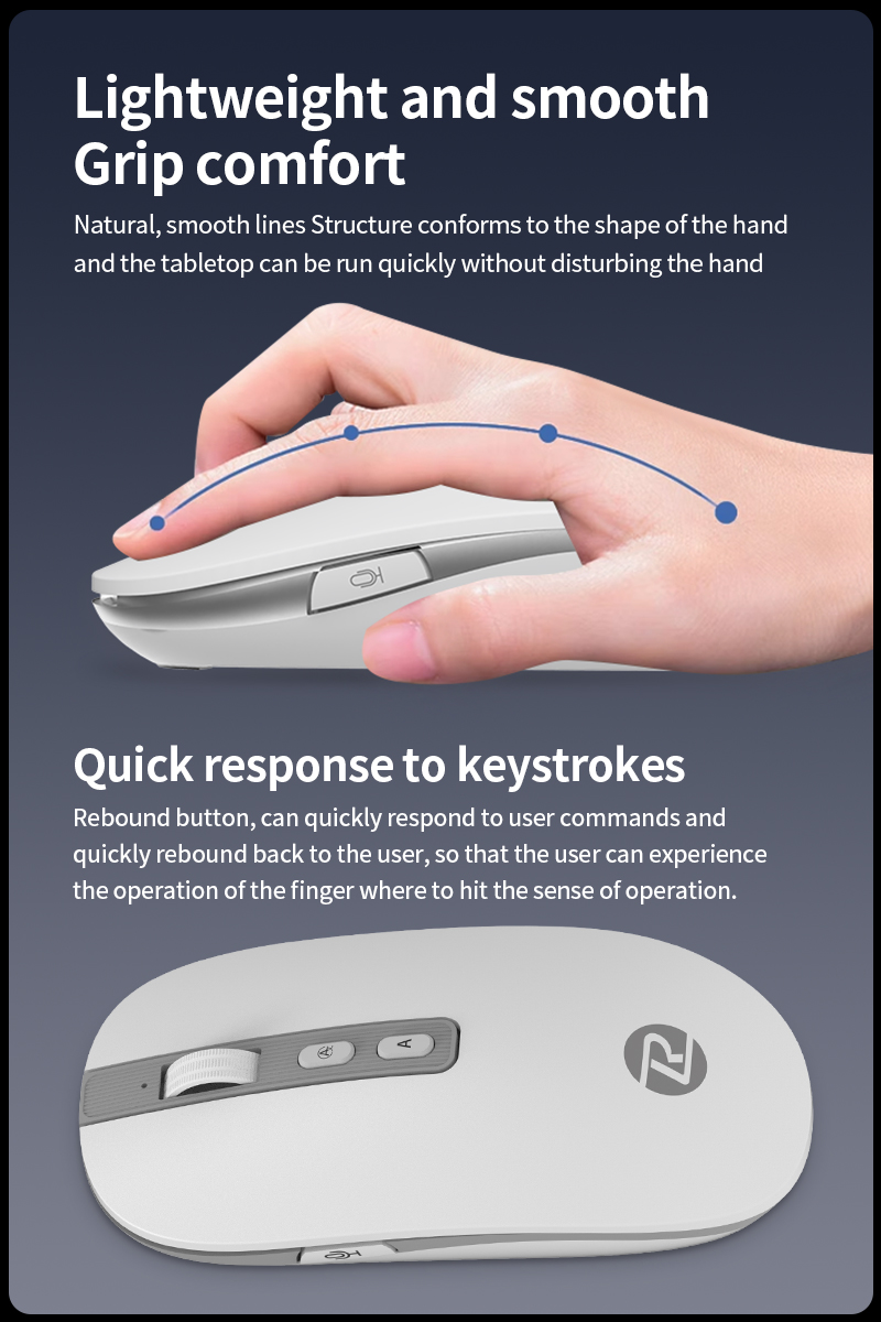 Ai Intelligent Bluetooth Mouse Wireless Voice Control Input Translation ...