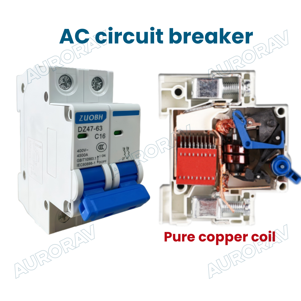 2P AC DC MCB Solar Circuit Breaker 10A 16A 20A 32A 40A 63A for ...