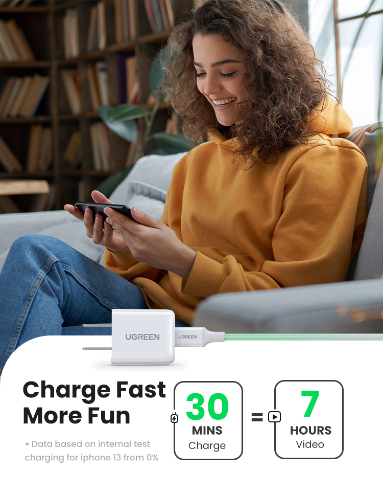 UGREEN 20W Type C PD Colorful Charger for SAMSUNG S21 Power Delivery ...