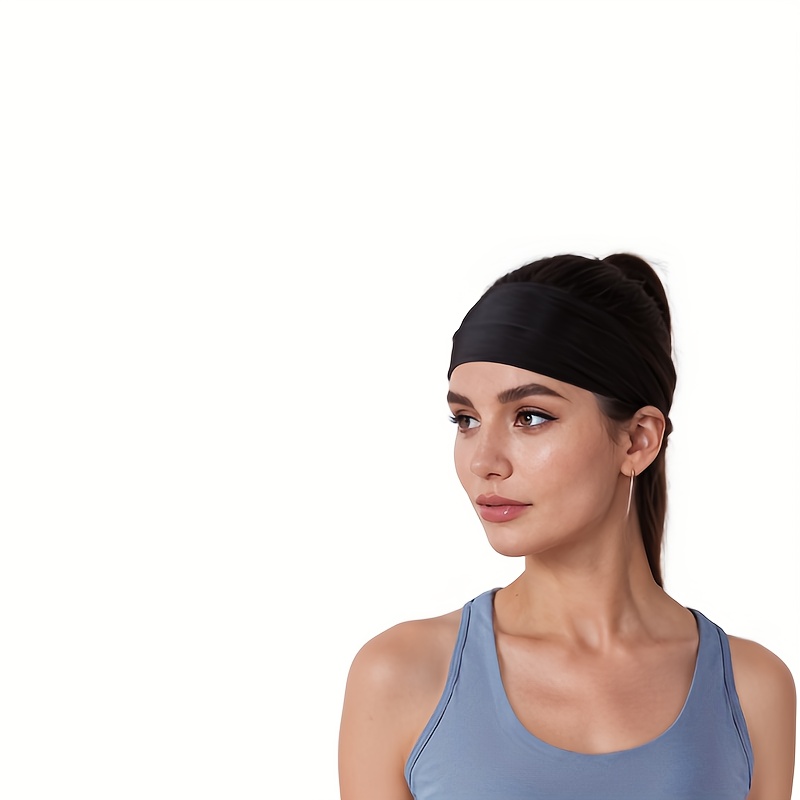 Sports Headband, Men'S And Women'S Sweat-Absorbing Forehead Band, Yoga ...